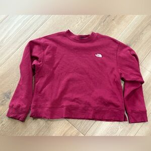The North Face Women's Maroon Crew Neck Sweater - Medium
